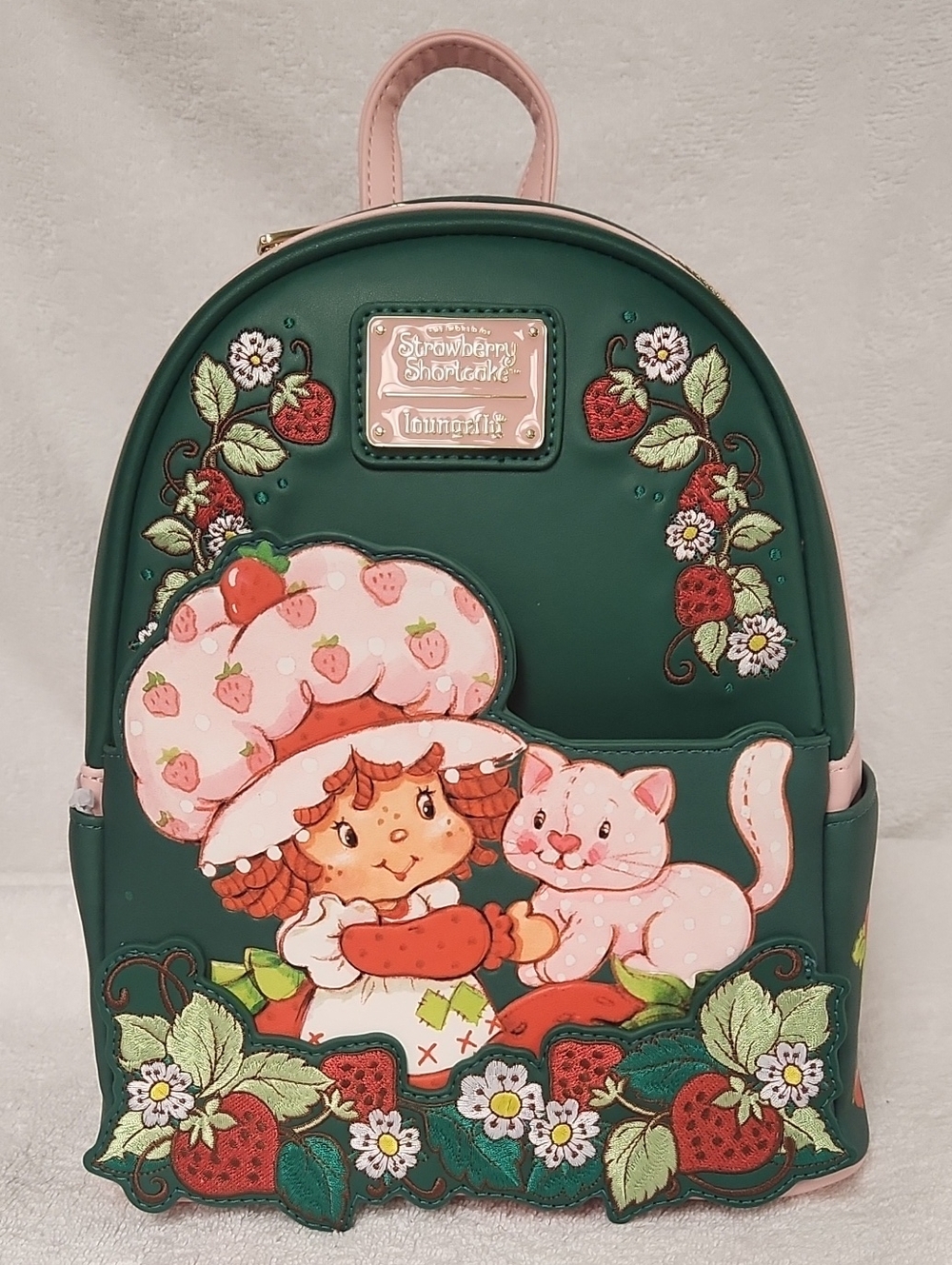 Loungefly Green & Pink Strawberry Shortcake Mini Backpack